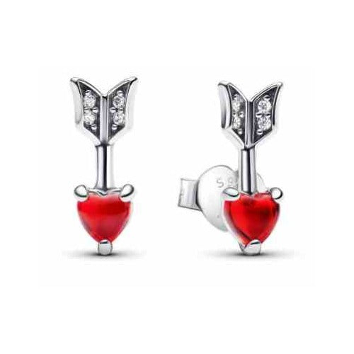 Pendientes Corazón con Flecha de Cupido