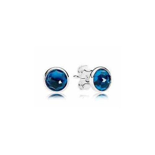 Modernos Aretes de tipo Zafiro Azul