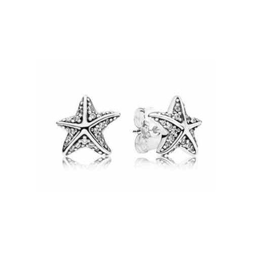 Aretes Estrella de Mar Brillantes