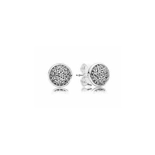 Aretes Redondos Pave con Circonias