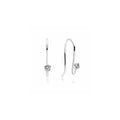 Aretes de plata con circonita brillante