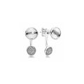 Aretes Dobles Círculos Brillantes