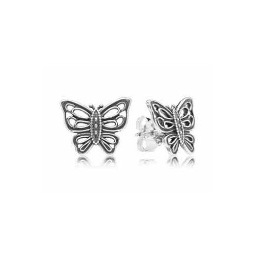 Aretes Mariposa Hueca Elegante