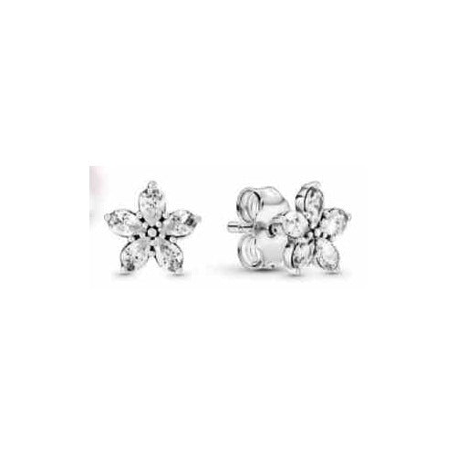 Aretes Florales Brillantes