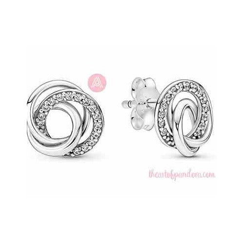 Aretes Entrelazados Brillantes