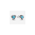 Aretes de Plata con tipo Turquesa Entrelazada