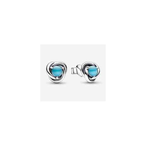 Aretes de Plata con tipo Turquesa Entrelazada