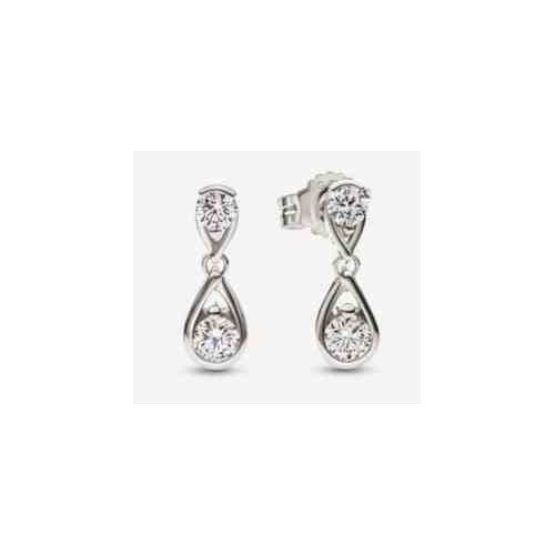 Aretes Elegantes con Gema de Zirconia