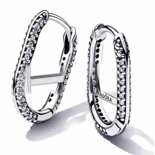Aretes Ovalados Brillantes Tipo Pan