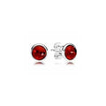 Aretes de Plata con tipo Citrino Rojo