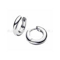 Aretes Huggie Lisos Plateados