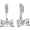 Aretes Doble Lazo Brillante