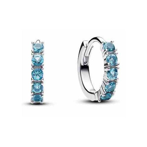 Aretes de Hilo con tipo Zafiros Azules