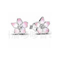 Aretes Diseño Flor Rosada