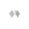 Aretes Rombos Filigrana Plata