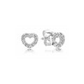 Aretes Corazón Brillante con Circonias