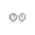 Aretes Espirales Plateados