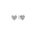 Aretes Corazón Filigrana Plata