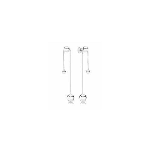 Aretes Largos Doble Bola
