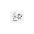 Artesanía de cactus esmaltada en plata 925”, “ Charm de Cactus con Circonias Verdes Plata 925
