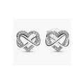 Aretes Infinito Corazón Brillante