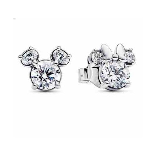 Aretes Mickey & Minnie Brillantes