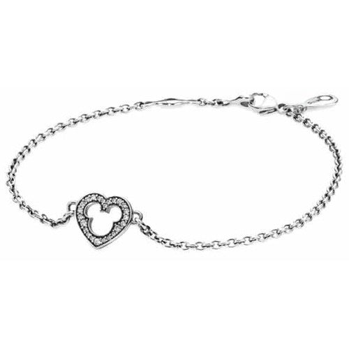 Pulsera Corazón Mickey Brillante