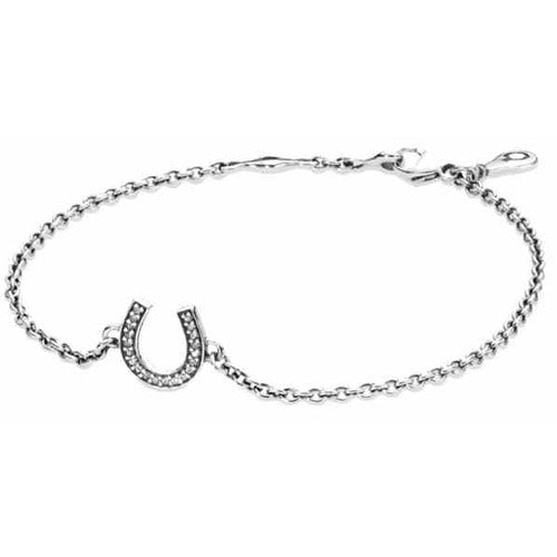 Pulsera de Herradura Brillante con Dijes