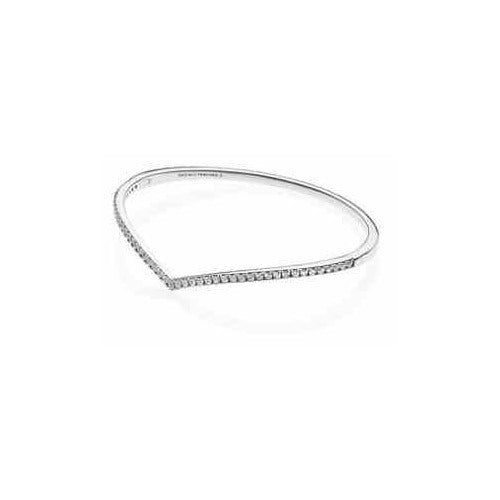 Brazalete en V con tipo Diamantes