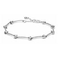 Pulsera de Plata Brillante con Circonitas