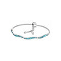 Pulsera ajustable con cristales azules