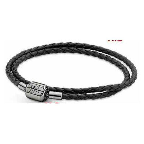 Pulsera de cuero trenzado con cierre magnético Star Wars