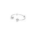 Pulsera Abierta con Dijes Florales
