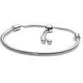 Pulsera ajustable de plata con charms