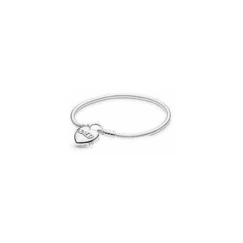 Pulsera "Loved" Corazón Plata