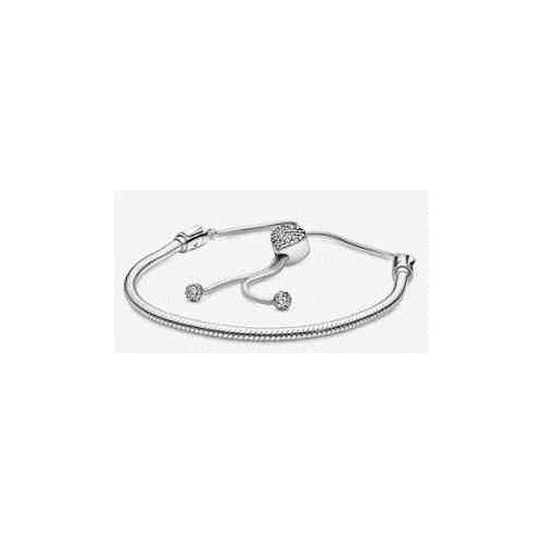 Pulsera Ajustable Corazón Brillante Tipo Pan