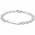 Pulsera de Plata con Placa Personalizable