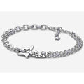 Pulsera de charm con estrellas plateadas