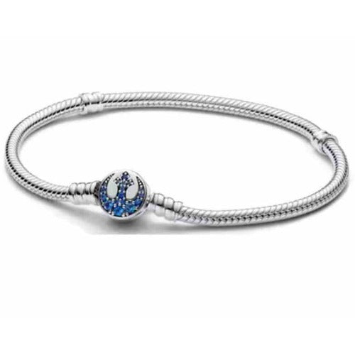 Pulsera estilo Tipo Pan con dije del símbolo de la Rebelión (Star Wars)