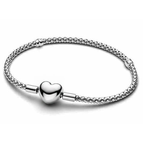 Pulsera de Plata Corazón