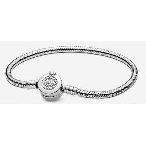Pulsera Tipo Pan Moments Corona Brillante