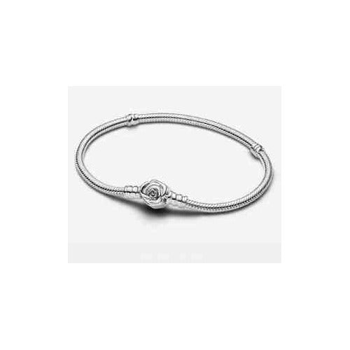 Pulsera Tipo Pan Rose Corazón Deslumbrante