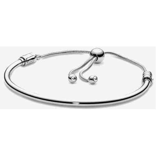 Pulsera Ajustable de Plata con Dijes Sutiles