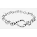 Pulsera Infinita Plateada