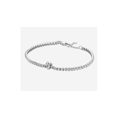 Pulsera Tennis Brillante con Dijes de Minnie Mouse