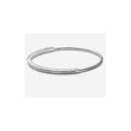 Pulsera Tipo Pan de plata con circonitas cúbicas