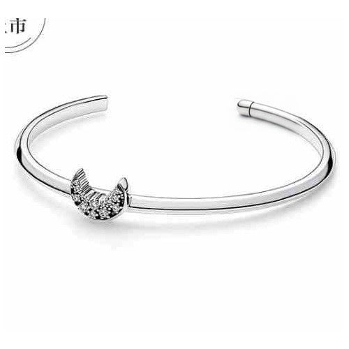 Pulsera de Plata con Luna y Circonitas