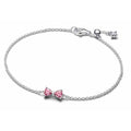 Pulsera con Dije de Moño Rosa