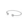 Pulsera Brazalete Circones Plateada