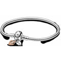 Pulsera Radiante de Hoja en Plata Esterlina y Baño de plata Rosa